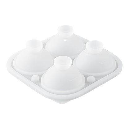 Bar Lux Black Silicone Ice Mold - 2" Rose, 4 Compartments - 1 count box