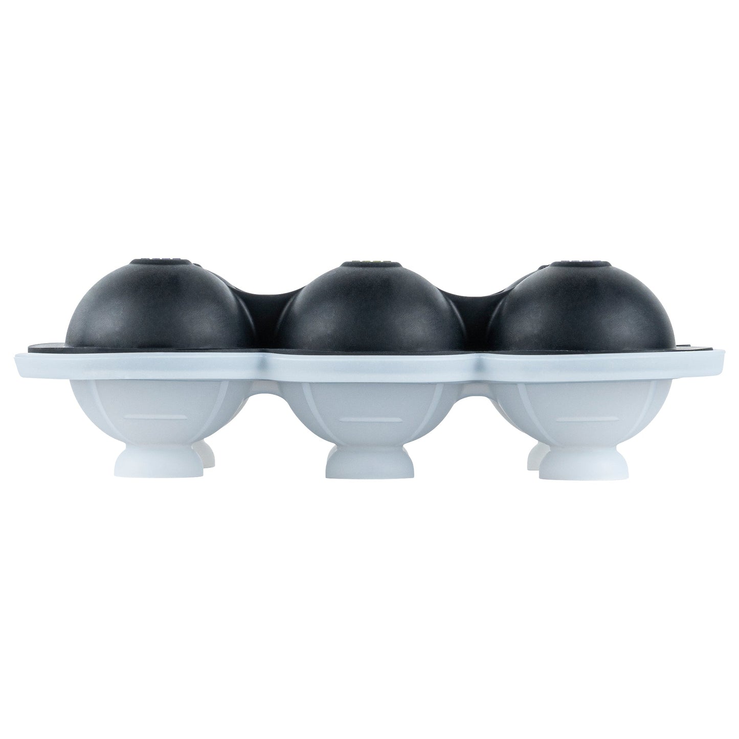 Bar Lux Black Silicone Ice Mold - 1 3/4" Sphere, 6 Compartments - 1 count box