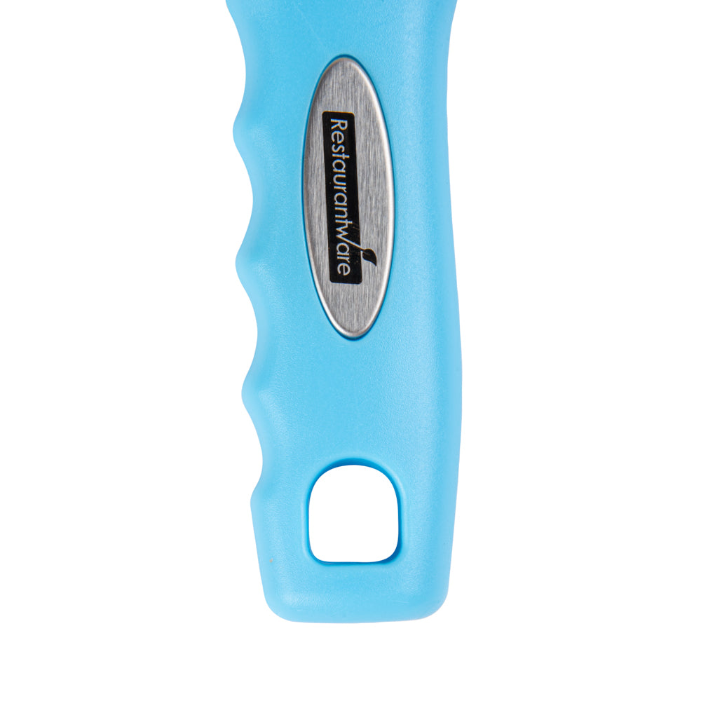 Comfy Grip Blue Stainless Steel Vegetable Peeler - 7 1/2" - 1 count box