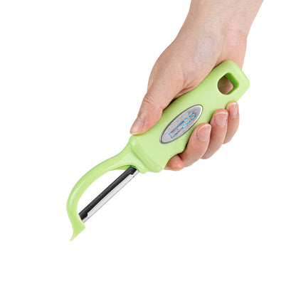 Comfy Grip Green Stainless Steel Vegetable Peeler - 7 1/2" - 1 count box