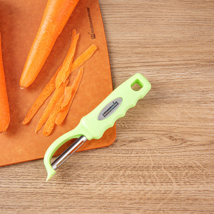 Comfy Grip Green Stainless Steel Vegetable Peeler - 7 1/2" - 1 count box