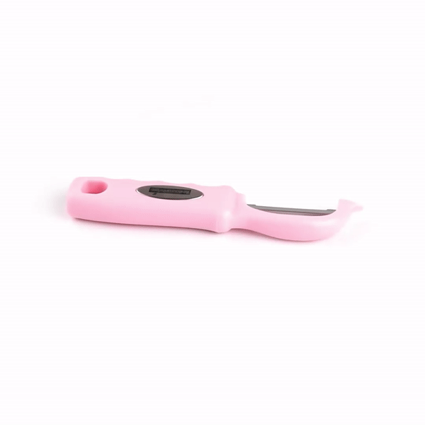Comfy Grip Pink Stainless Steel Vegetable Peeler - 7 1/2" - 1 count box