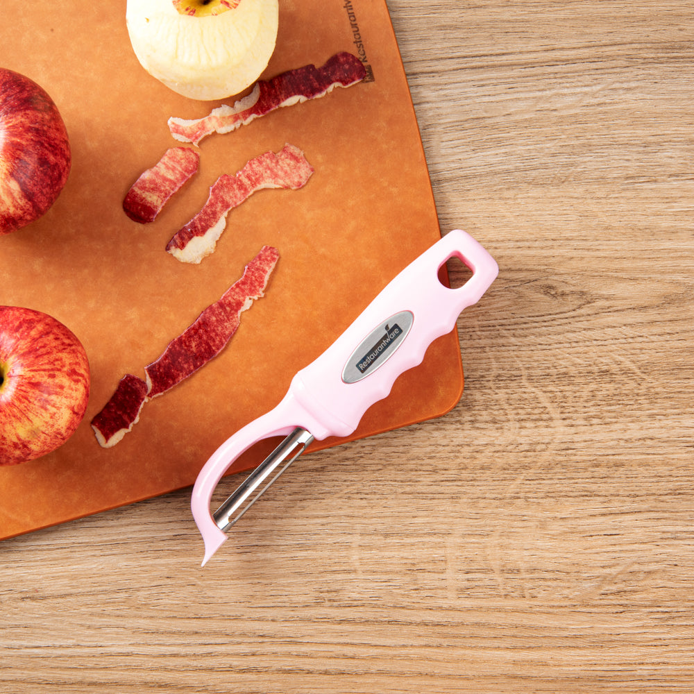 Comfy Grip Pink Stainless Steel Vegetable Peeler - 7 1/2" - 1 count box