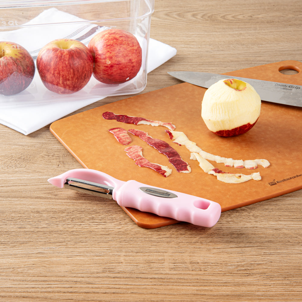 Comfy Grip Pink Stainless Steel Vegetable Peeler - 7 1/2" - 1 count box