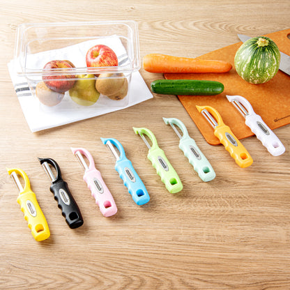 Comfy Grip Tangerine Orange Stainless Steel Vegetable Peeler - 7 1/2" - 1 count box