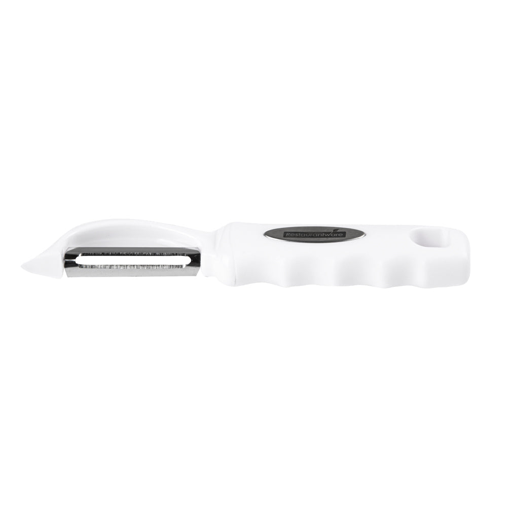 Comfy Grip White Stainless Steel Vegetable Peeler - 7 1/2" - 1 count box