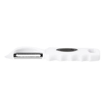 Comfy Grip White Stainless Steel Vegetable Peeler - 7 1/2" - 1 count box