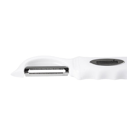 Comfy Grip White Stainless Steel Vegetable Peeler - 7 1/2" - 1 count box