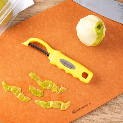 Comfy Grip Yellow Stainless Steel Vegetable Peeler - 7 1/2" - 1 count box