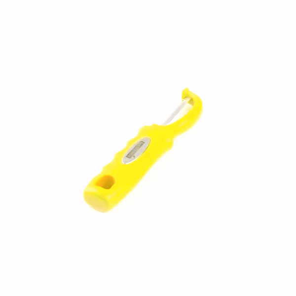Comfy Grip Yellow Stainless Steel Vegetable Peeler - 7 1/2" - 1 count box