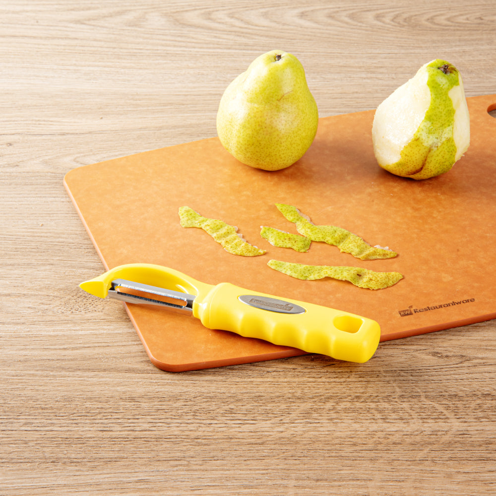 Comfy Grip Yellow Stainless Steel Vegetable Peeler - 7 1/2" - 1 count box