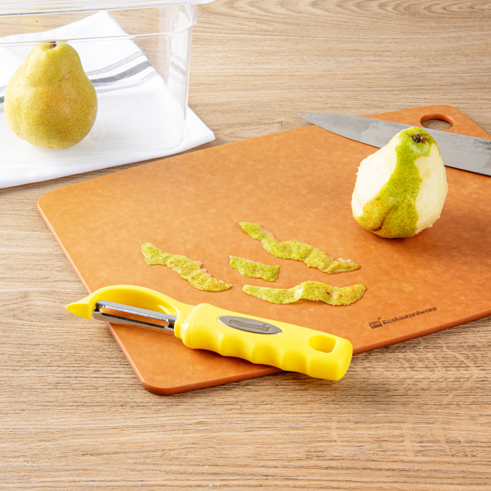 Comfy Grip Yellow Stainless Steel Vegetable Peeler - 7 1/2" - 1 count box