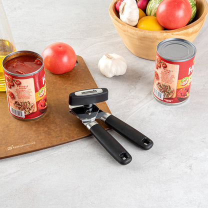 Comfy Grip Black Stainless Steel Can Opener - 7 3/4" x 2" x 2 1/4" - 1 count box