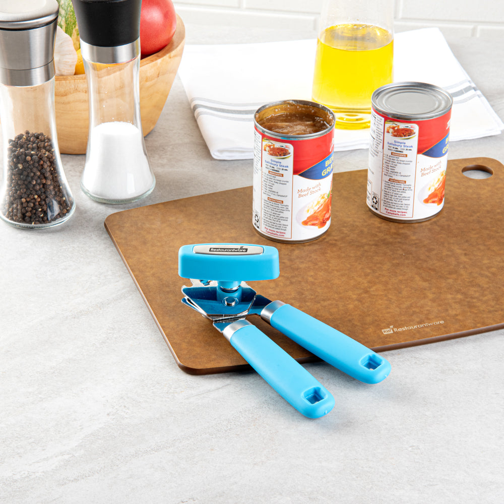 Comfy Grip Blue Stainless Steel Can Opener - 7 3/4" x 2" x 2" - 1 count box