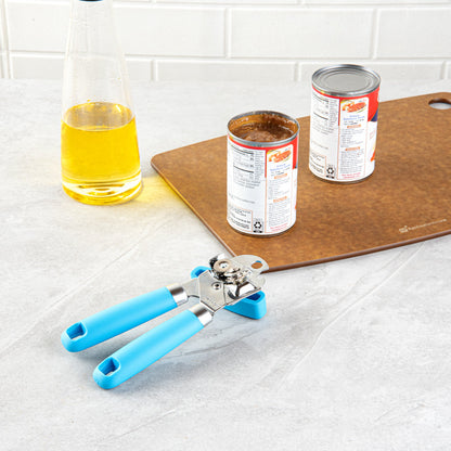 Comfy Grip Blue Stainless Steel Can Opener - 7 3/4" x 2" x 2" - 1 count box