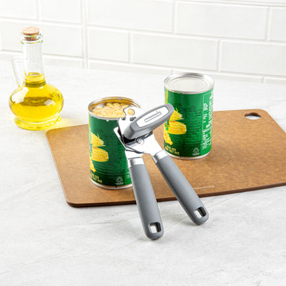 Comfy Grip Gray Stainless Steel Can Opener - 7 3/4" x 2" x 2" - 1 count box