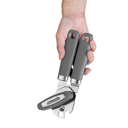 Comfy Grip Gray Stainless Steel Can Opener - 7 3/4" x 2" x 2" - 1 count box
