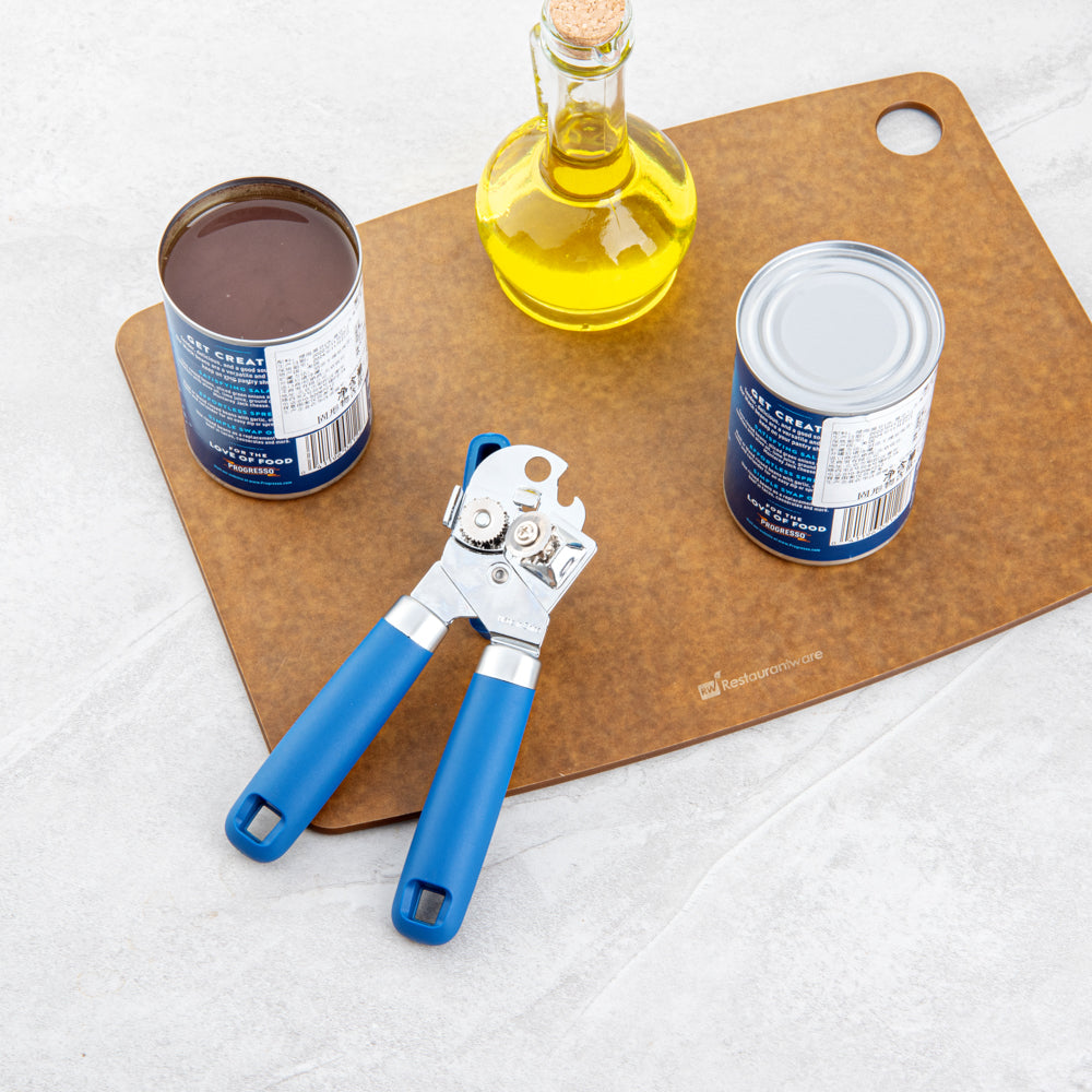 Comfy Grip Midnight Blue Stainless Steel Can Opener - 7 3/4" x 2" x 2 1/4" - 1 count box