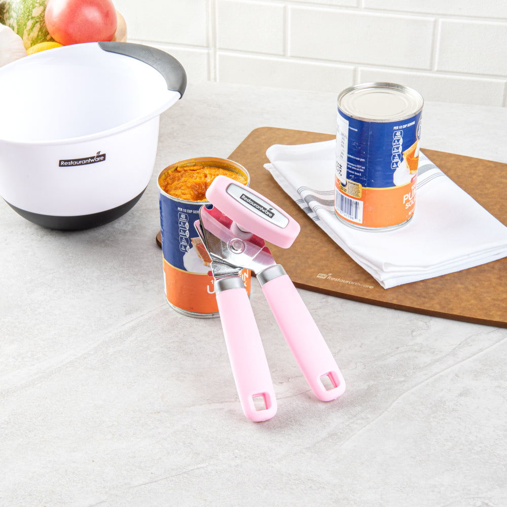 Comfy Grip Pink Stainless Steel Can Opener - 7 3/4" x 2" x 2 1/4" - 1 count box