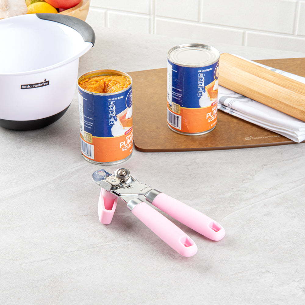Comfy Grip Pink Stainless Steel Can Opener - 7 3/4" x 2" x 2 1/4" - 1 count box