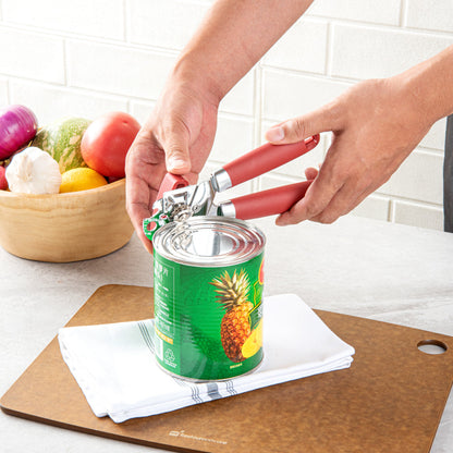 Comfy Grip Red Stainless Steel Can Opener - 7 3/4" x 2" x 2 1/4" - 1 count box