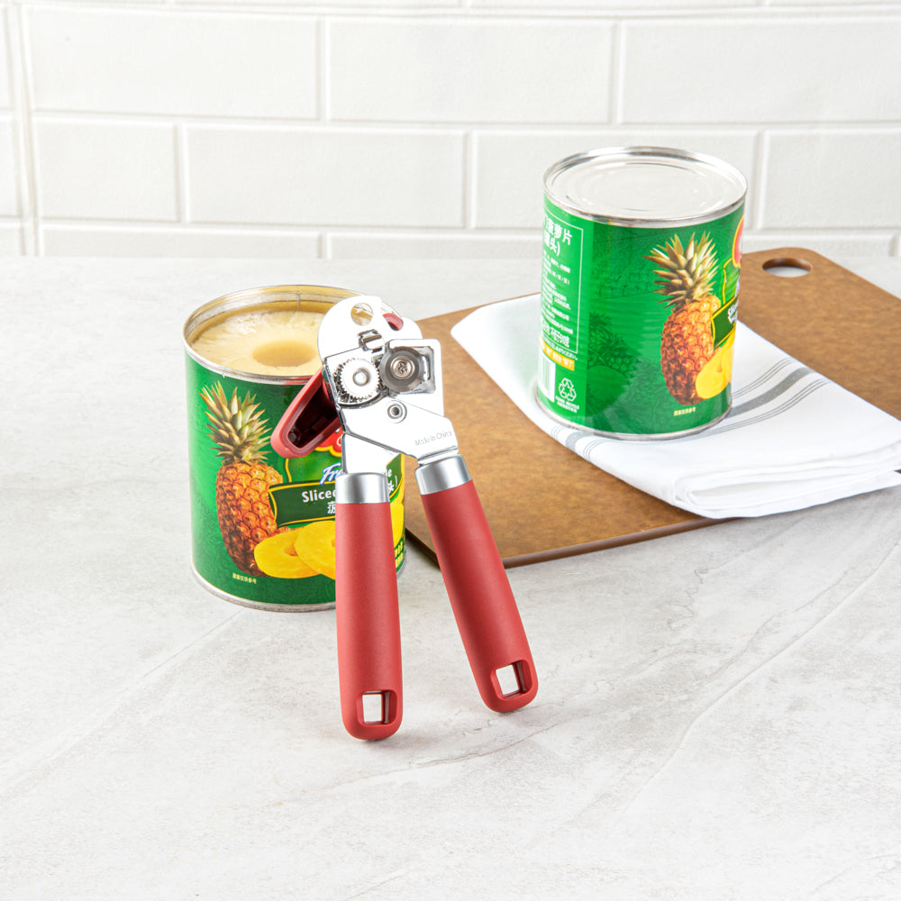 Comfy Grip Red Stainless Steel Can Opener - 7 3/4" x 2" x 2 1/4" - 1 count box
