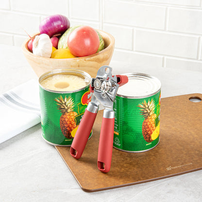 Comfy Grip Red Stainless Steel Can Opener - 7 3/4" x 2" x 2 1/4" - 1 count box
