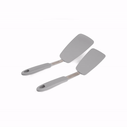 Comfy Grip Gray Silicone 2-Piece Solid Turner Set - 1 count box
