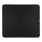 Comfy Grip Rectangle Black Silicone Dish Drying Mat - 17 3/4" x 15 3/4" - 1 count box
