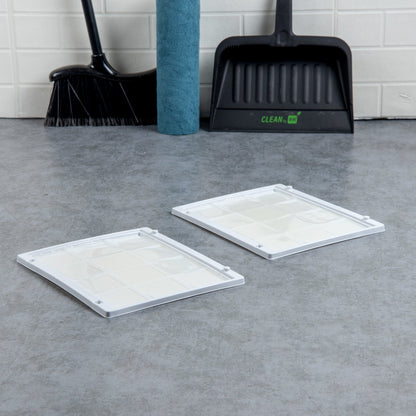 Pest Tek Plastic City Rat / Snake Glue Trap - Set of 12 - 11 3/4" x 9 3/4" x 1/2" - 10 count box