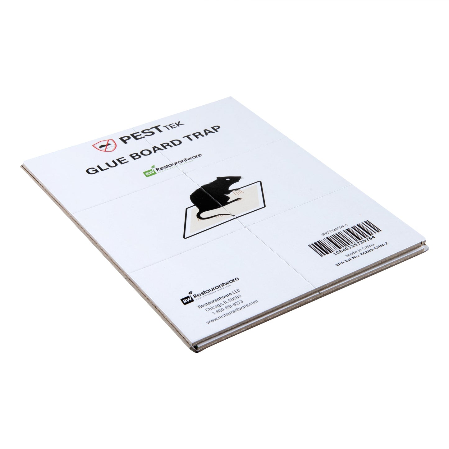 Pest Tek Paper Glue Board Trap - for Rat, Mouse, Snake and Roach - 8 1/2" x 6 1/2" x 1/2" - 1 count box