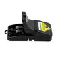 Pest Tek Black Plastic Mouse Trap - Interlocking Teeth, Reusable - 4 1/2" x 2" x 2 1/4" - 2 count box