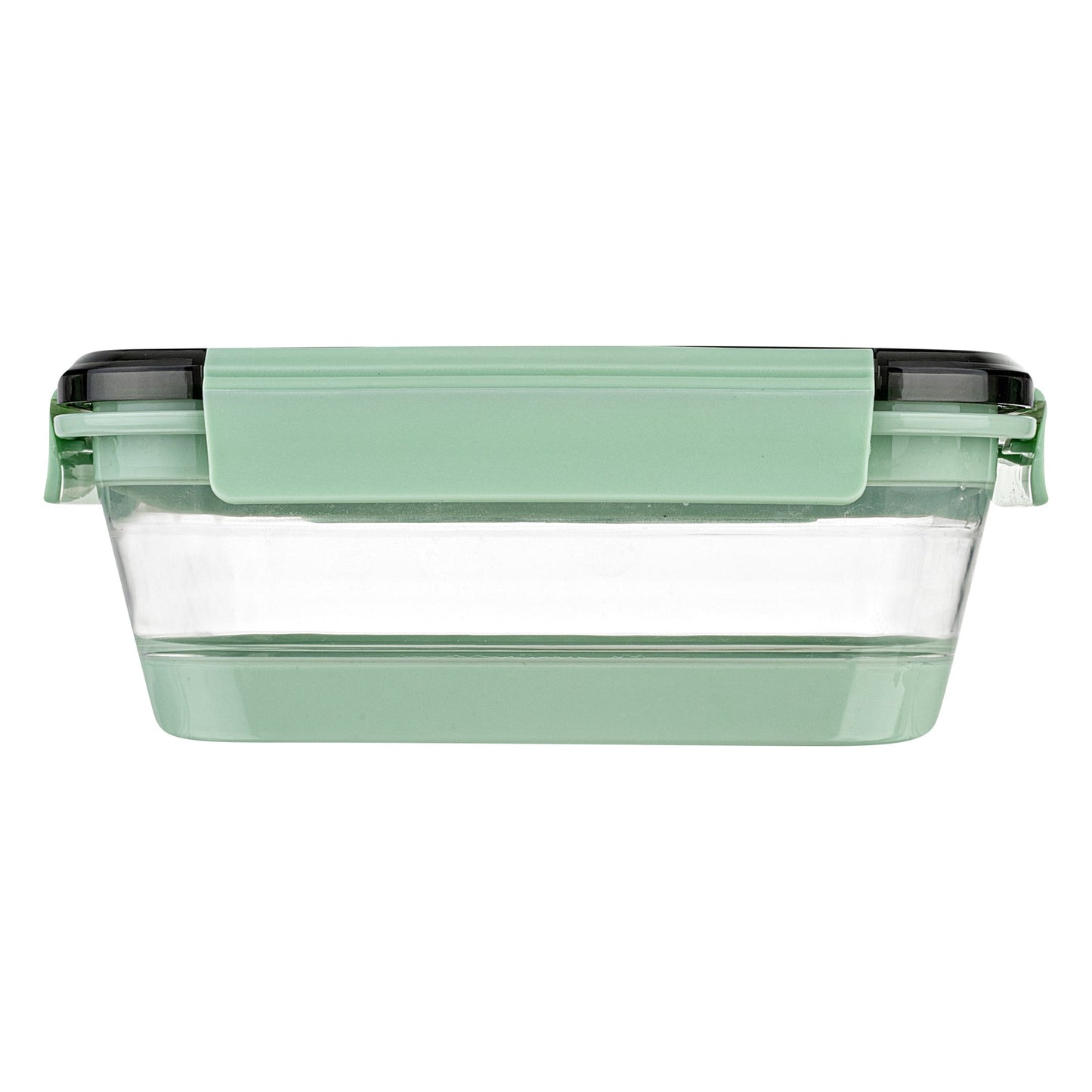 Fresh Hero 40 oz Green Plastic Airtight Food Storage Container - with Vented Lid, Collapsible - 8 1/4" x 6" x 3" - 1 count box