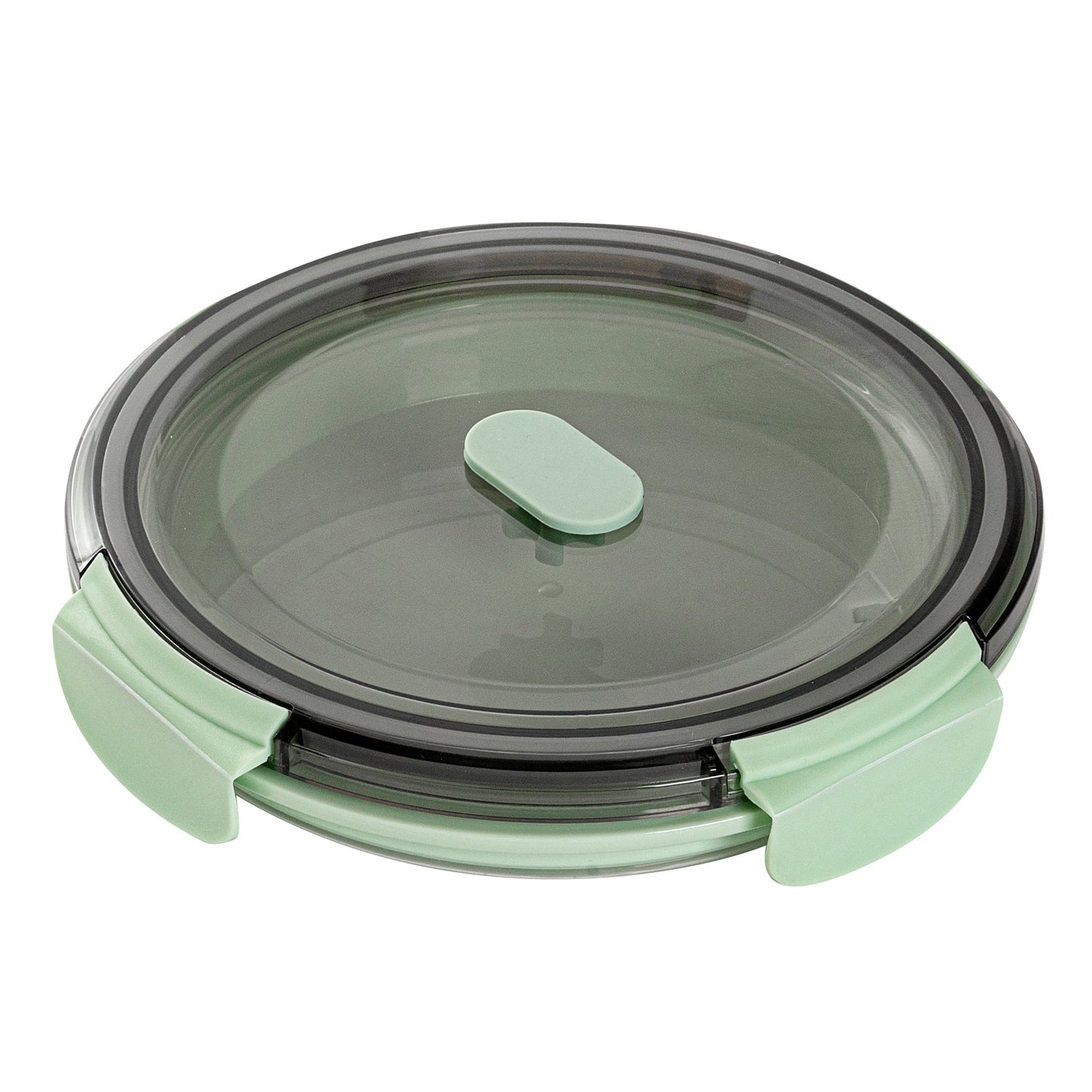 Fresh Hero 34 oz Green Plastic Airtight Food Storage Container - with Vented Lid, Collapsible - 7 1/4" x 7 1/4" x 3" - 1 count box