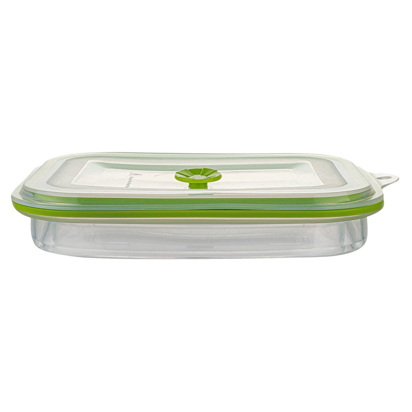 Fresh Hero 51 oz Green Silicone Airtight Food Storage Container - with Vented Lid, Collapsible - 9 1/4" x 7" x 3" - 20 count box