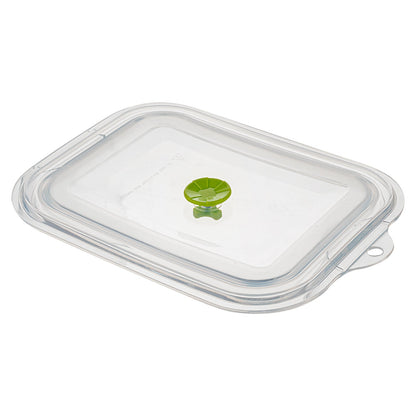 Fresh Hero 51 oz Green Silicone Airtight Food Storage Container - with Vented Lid, Collapsible - 9 1/4" x 7" x 3" - 20 count box