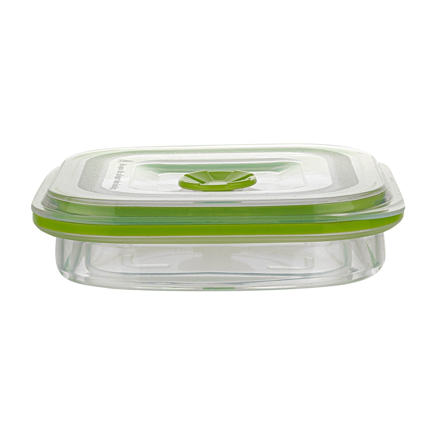 Fresh Hero 16 oz Green Silicone Airtight Food Storage Container - with Vented Lid, Collapsible - 5 1/4" x 5 1/4" x 2 3/4" - 1 count box