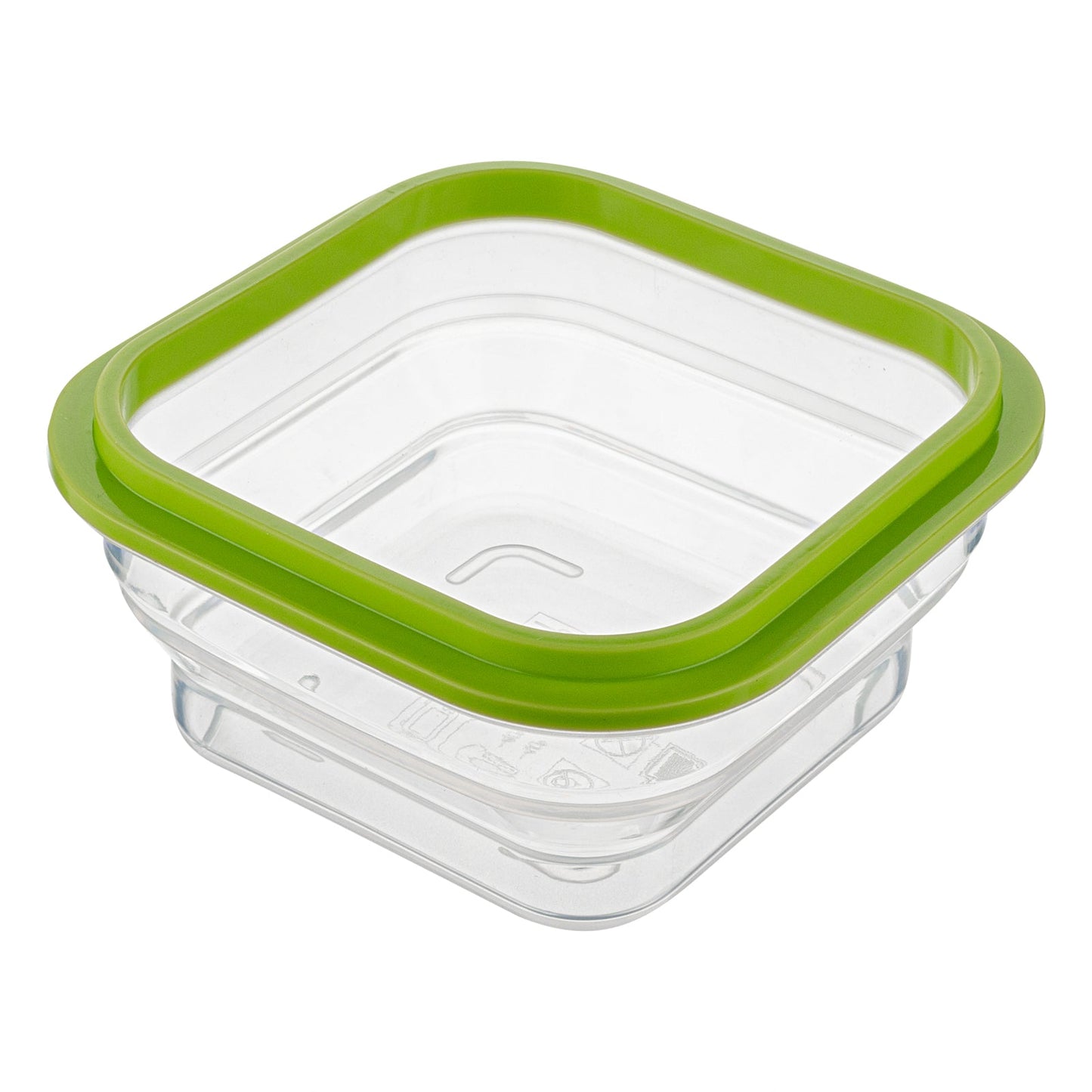 Fresh Hero 16 oz Green Silicone Airtight Food Storage Container - with Vented Lid, Collapsible - 5 1/4" x 5 1/4" x 2 3/4" - 1 count box