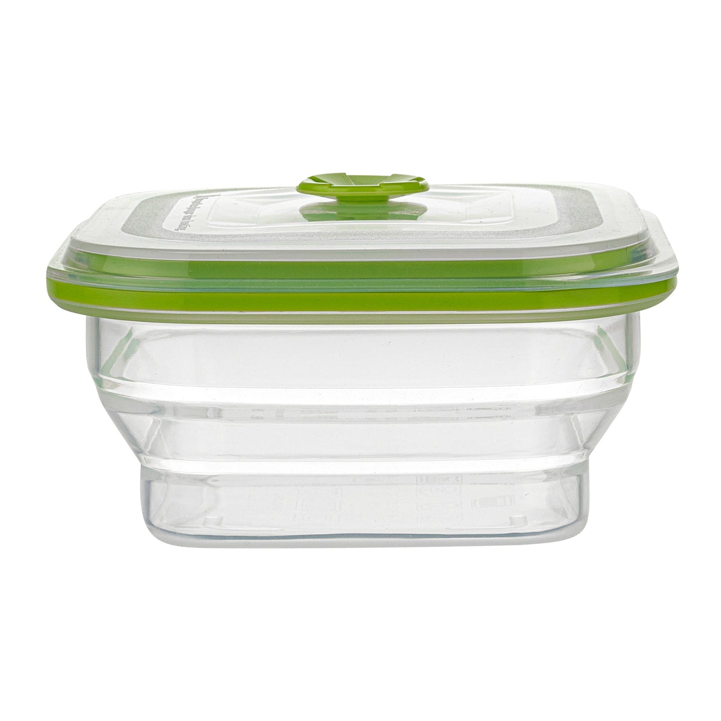 Fresh Hero 16 oz Green Silicone Airtight Food Storage Container - with Vented Lid, Collapsible - 5 1/4" x 5 1/4" x 2 3/4" - 20 count box