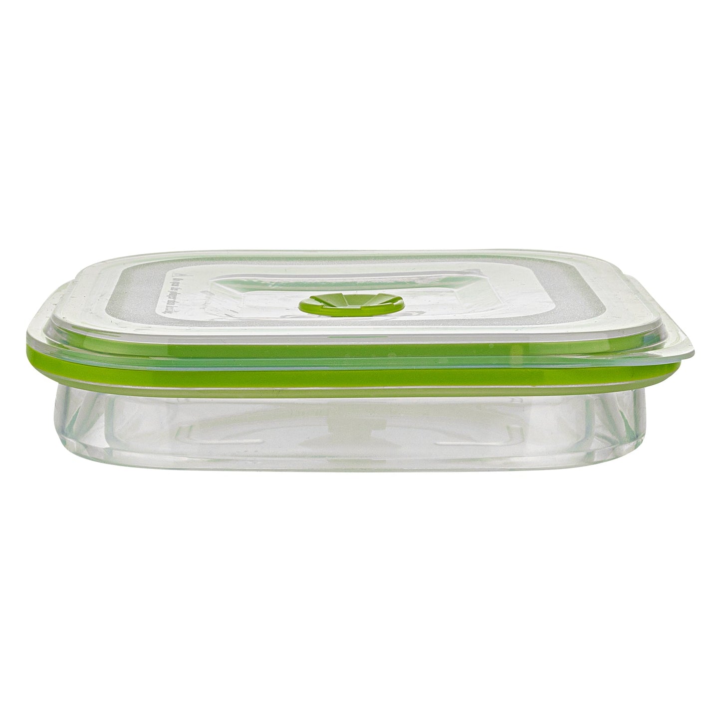 Fresh Hero 37 oz Green Silicone Airtight Food Storage Container - with Vented Lid, Collapsible - 7" x 7" x 3" - 20 count box