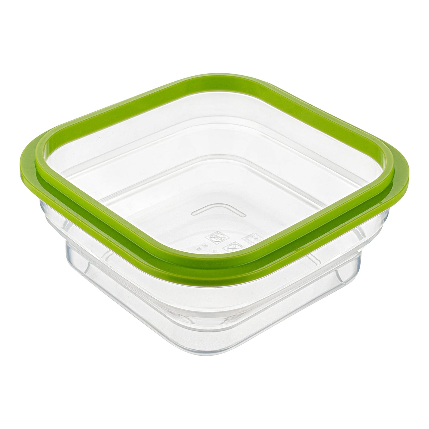 Fresh Hero 37 oz Green Silicone Airtight Food Storage Container - with Vented Lid, Collapsible - 7" x 7" x 3" - 20 count box
