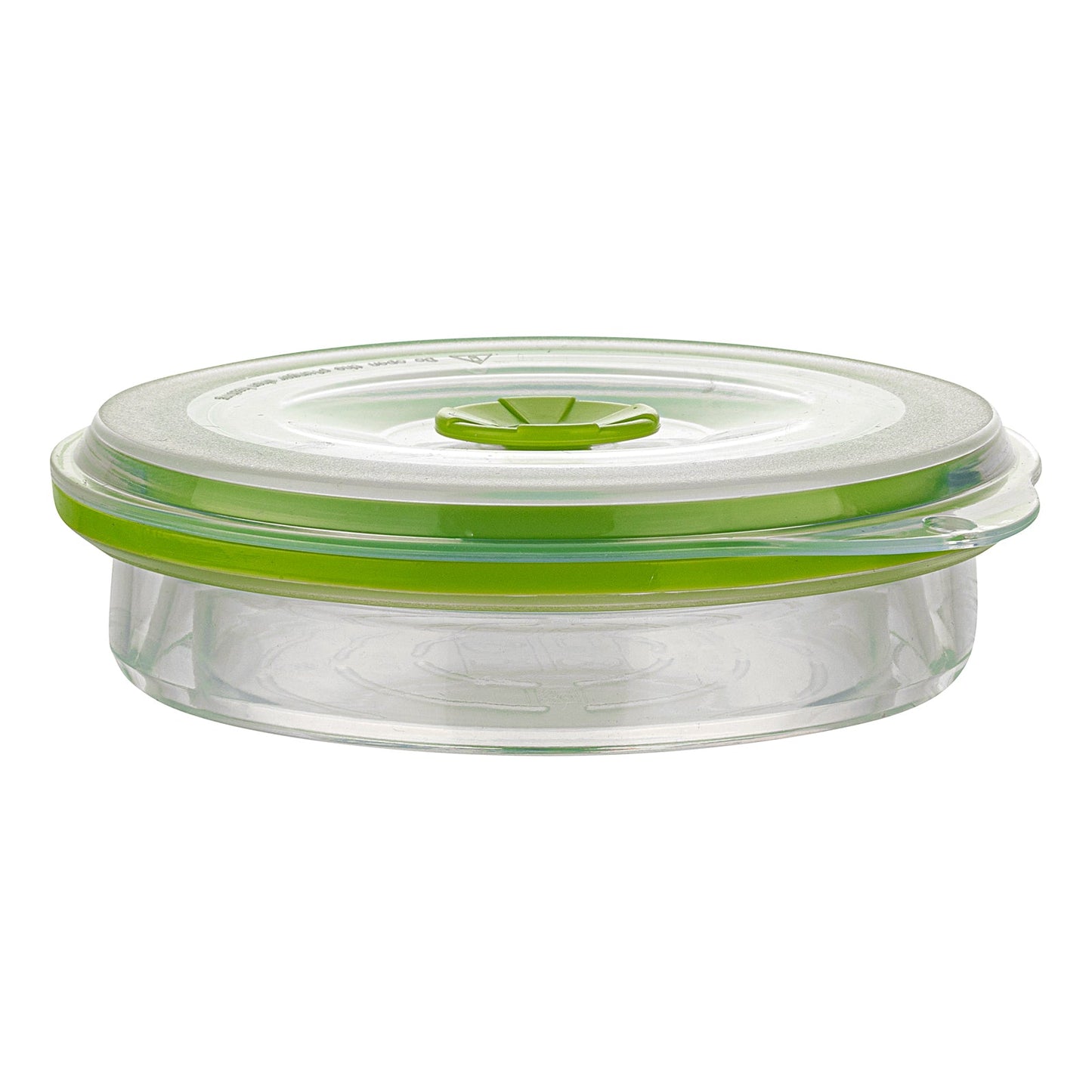 Fresh Hero 16 oz Green Silicone Airtight Food Storage Container - with Vented Lid, Collapsible - 5 3/4" x 5 3/4" x 2 3/4" - 1 count box