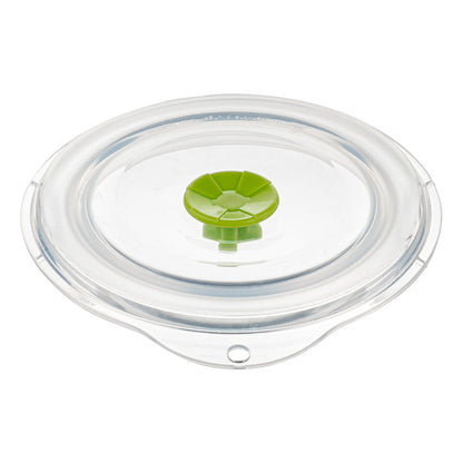 Fresh Hero 16 oz Green Silicone Airtight Food Storage Container - with Vented Lid, Collapsible - 5 3/4" x 5 3/4" x 2 3/4" - 1 count box