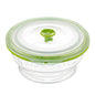 Fresh Hero 31 oz Green Silicone Airtight Food Storage Container - with Vented Lid, Collapsible - 7" x 7" x 3" - 1 count box