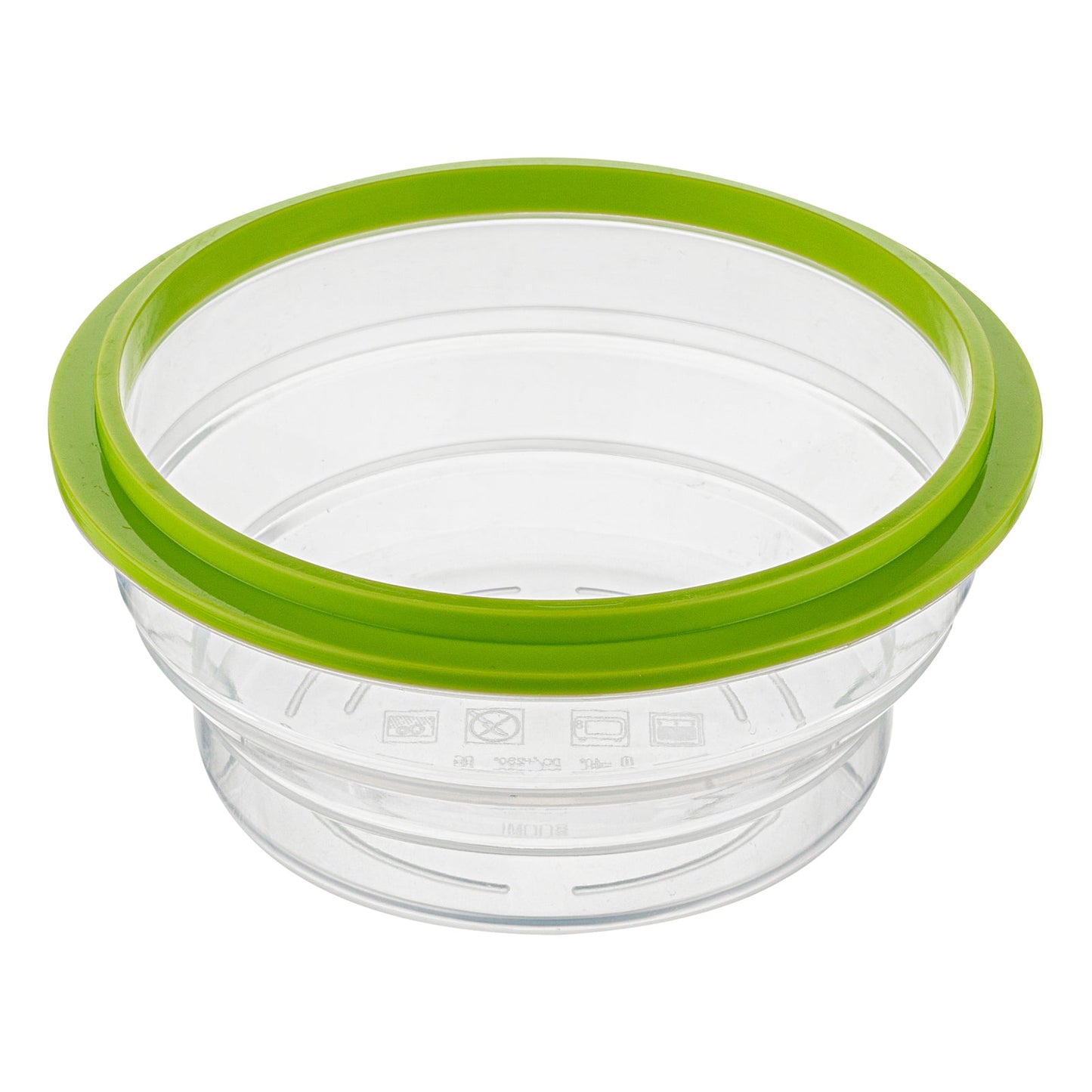 Fresh Hero 31 oz Green Silicone Airtight Food Storage Container - with Vented Lid, Collapsible - 7" x 7" x 3" - 20 count box