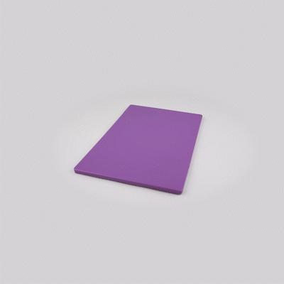 Chef 101 Purple Plastic Cutting Board - 18" x 12" - 10 count box