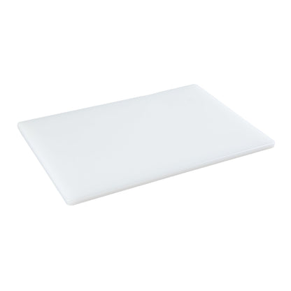 Chef 101 White Plastic Cutting Board - 18" x 12" x 1/2" - 1 count box