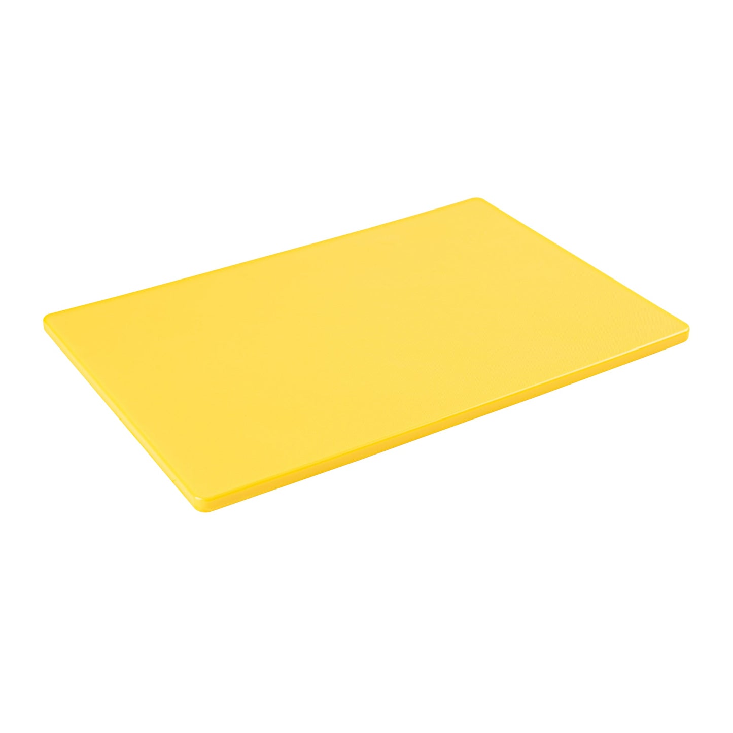 Chef 101 Yellow Plastic Cutting Board - 18" x 12" - 1 count box