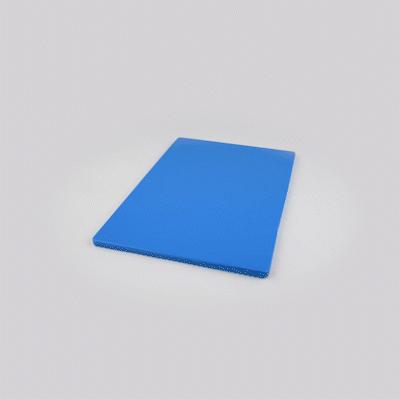 Chef 101 Blue Plastic Cutting Board - 20" x 15" - 1 count box