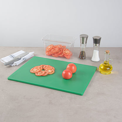Chef 101 Green Plastic Cutting Board - 20" x 15" - 1 count box